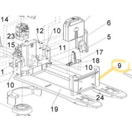 Cache à changer pour adapter batterie sur ancien TOYOTA TYRO LHE130 (avant 10/2020)