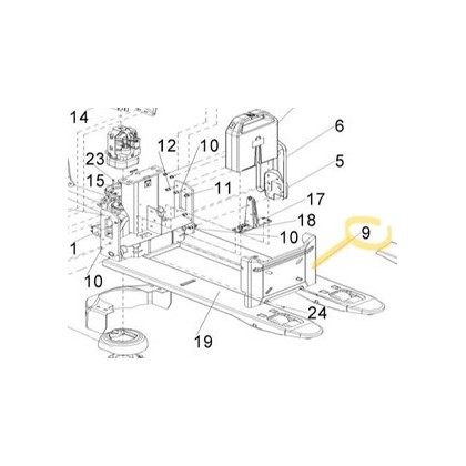 Cache à changer pour adapter batterie sur ancien TOYOTA TYRO LHE130 (avant 10/2020)