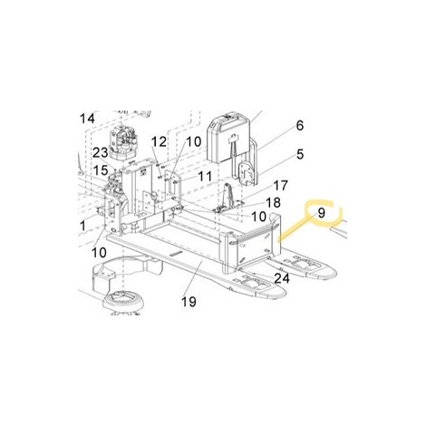 Cache à changer pour adapter batterie sur ancien TOYOTA TYRO LHE130 (avant 10/2020)