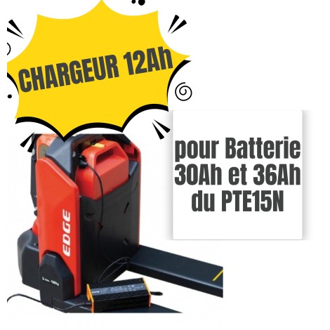 CHARGEUR pour Batterie LITHIUM 30 et 36AH pour PTE15N