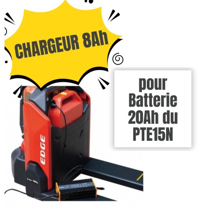 CHARGEUR 8Ah pour Batterie LITHIUM 20AH pour PTE15N